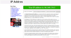 Desktop Screenshot of ipaddr.es